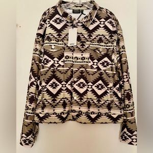 WESC Unisex Cord Trucker Jacket Size Men M Women L NWT